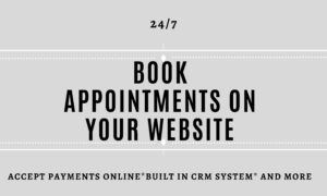 Schedule appointments and book clients with this website.